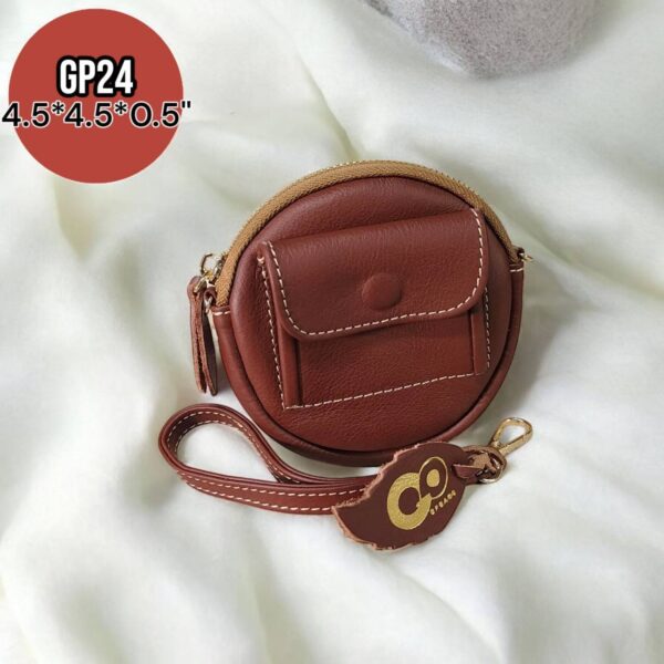 GPBAGS รุ่น GP024 กระเป๋าสตางค์-ใส่เหรียญ-ถือ หนังชามัวส์